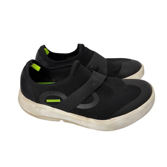 OOFOS Shoes Mens Size 11 OOmg Sport Low Recovery Comfort Black White - Picture 1 of 9
